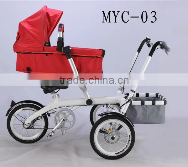 2015 Hot Baby Products Stroller Bike 2 in 1 Fancy Baby Stroller Baby Jogger Mother and Baby Bike photo-3
