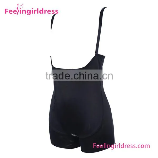 Hot Selling Black Side Zipper Plus Size Cheap Seamless Women Shapewear photo-3