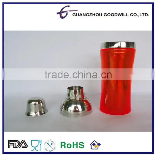 500ML S/S + Plastice Double-wall Cocktail Shaker photo-2