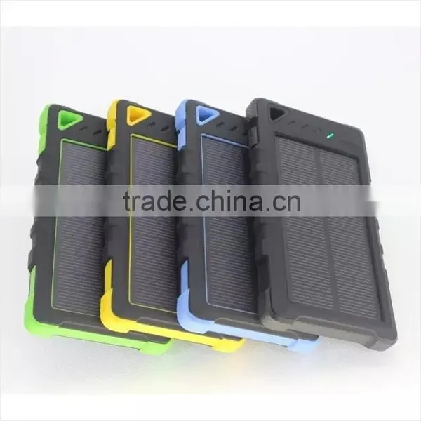 8000mAh Solar Charger External Backup Power Pack Waterproof Dustproof Solar Power Bank for Smartphones Ipad Tablet Pc photo-4