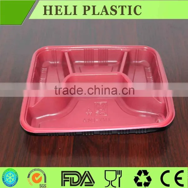 4 Compartment Food Tray Disposable Plastic Food Container photo-5