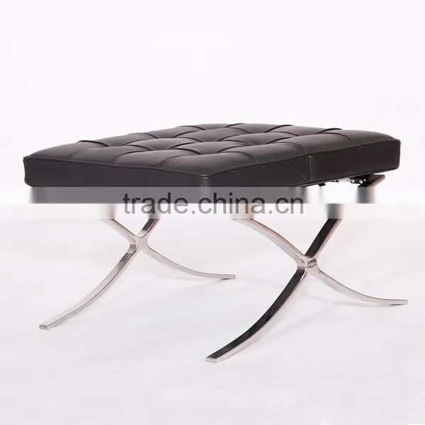 Premium Pavilion Barcelona Style Lounge Chairs Black photo-6