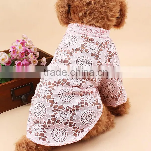 Dog Sexy Clothes/lucury Dog Clothes/Flower Printing Dog Clothes