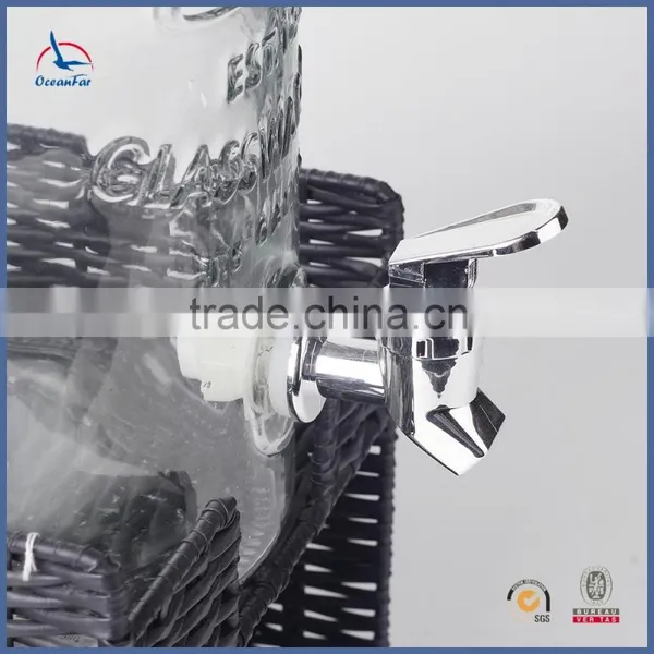 Best Selling Transparent Glass Drink Dispenser Glass Juice Dispenser With Tap photo-3