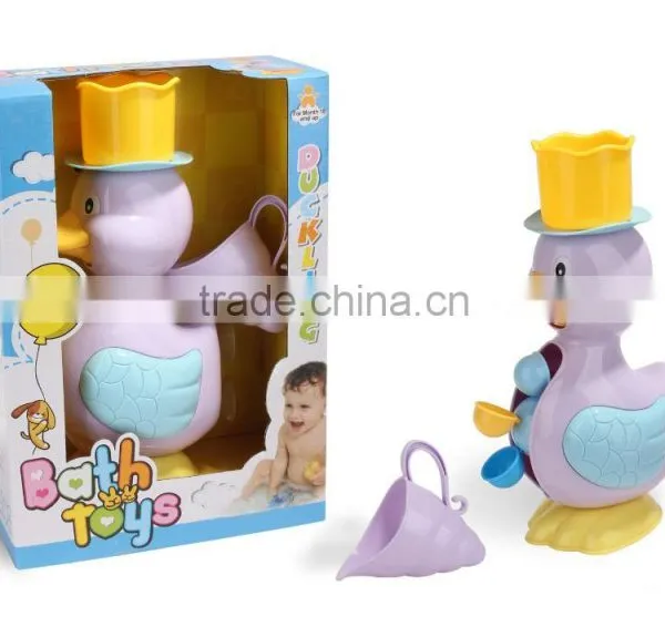 2016 babies toy bath toy squirt duck organizer with CE/ROHS certificates