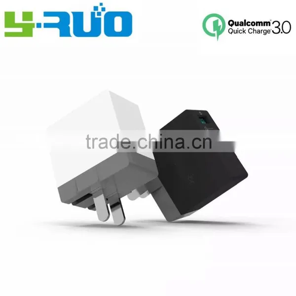 Output 18W UK EU, US Plug Qualcomm Certified Quick Charge QC 3.0 /2.0 Wall Charger Passed UL, ETL, FCC, CE photo-4