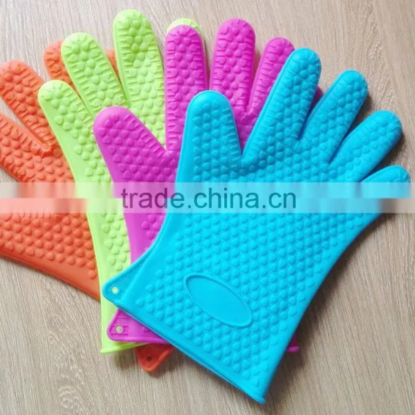 New Products 2014, 100% FDA Grade, Rock Bottom Prices, Waterproof, Heat Resistant Silicone Oven Gloves, Silicone BBQ Gloves photo-6