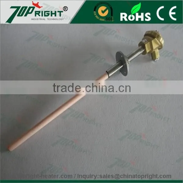 High Temperature Precious Metal B Type Thermocouple Sensor With Corundum