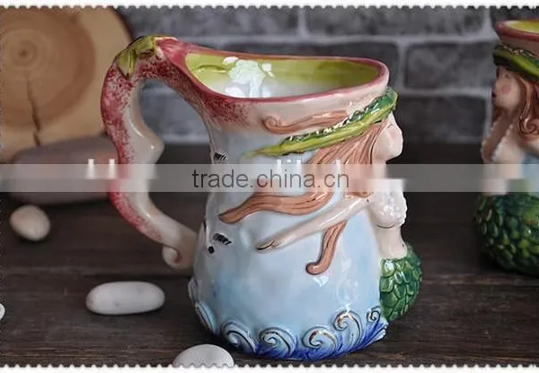 2015 New Arrival Ceramic Mermaid Mug Mermaid Shape photo-3