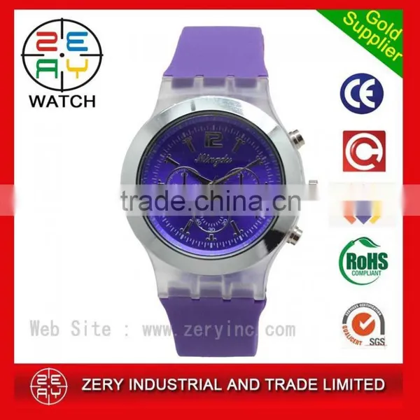 Custom Logo Printed Cheap Couple Watch, Silicone Strap Cheap Couple Watch R0663