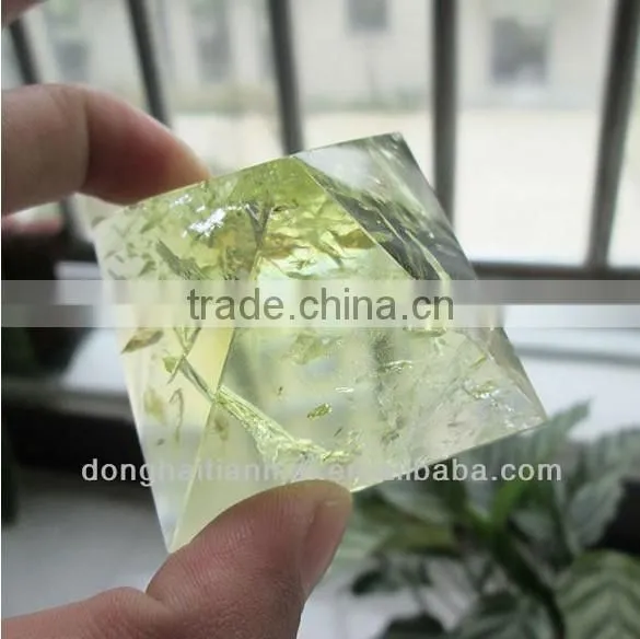 Natural Citrine Quartz Crystal Pyramids for Sale / Natural Semi-precious Stone Pyramids