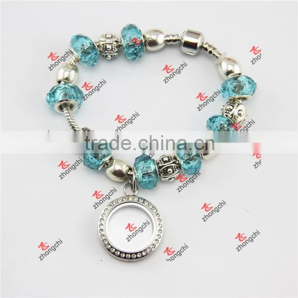 Fashion Gold Brass Locket Charms Wire Bangles Bracelets photo-5