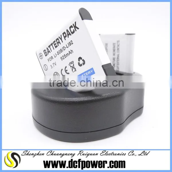 Digital Camera Battery NP-BK1 NP-FK1 Li-50B D-Li92 Compatible Li-50C BC-CSX USB Charger