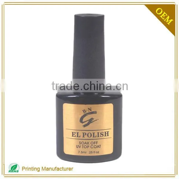 Clear Cheap Custom Metal Perfum Bottle Labels Printing photo-2