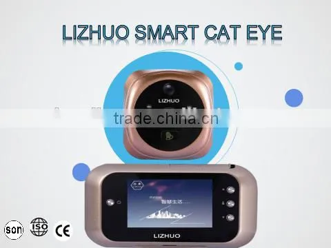 new design in USA Europe cat eye color lcd clear door peephole viewer