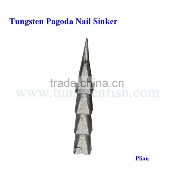 Hot Sale Tungsten Weights Cheaper Sharp Tungsten Pagoda Nail Sinker photo-3