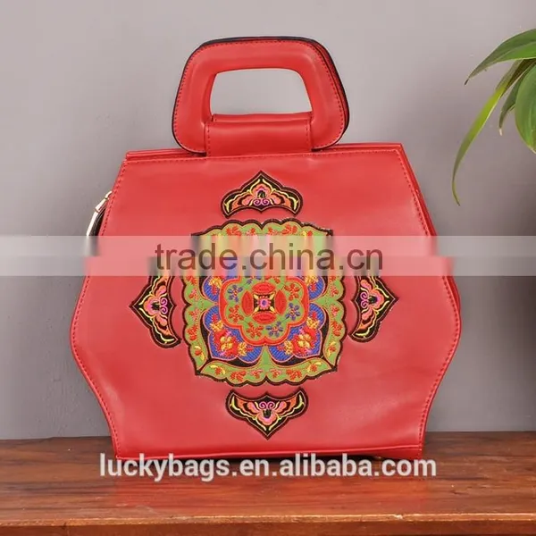 China Embroidery Original National Handbag Big Bulk Women Handbag photo-2