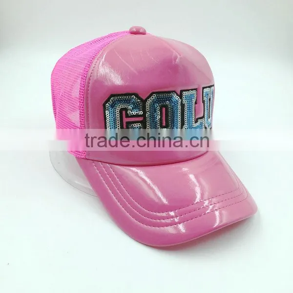 Custom Design You Own Trucker Hat PU Leather photo-2