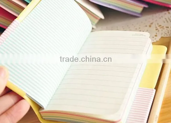 Creative 6 Colors Smile Diary Leather Cover Notebook photo-3