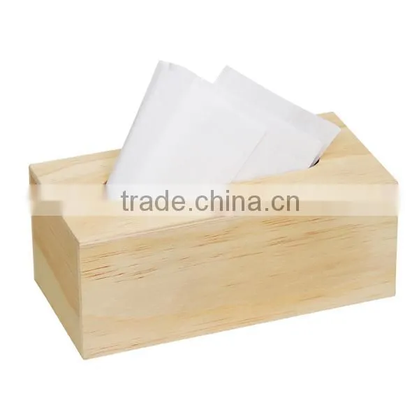 Natural Handmade Customized High Quality Cheap Professional Wooden Tissue Display Storage Box photo-3