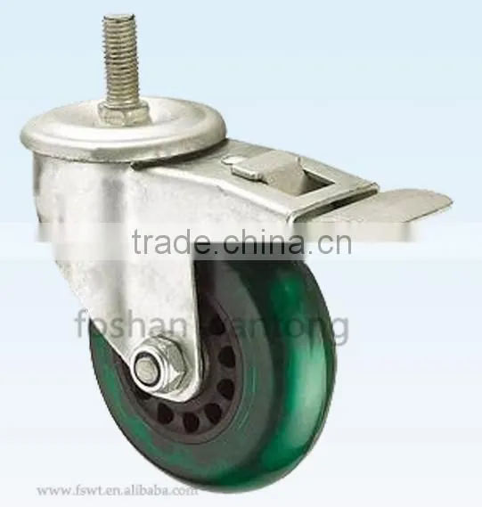 Hot Selling Medium Duty 100mm Fixed Caster And Wheel photo-3