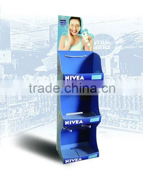 Cardboard Roll up Display Stand for Facial Cleanser