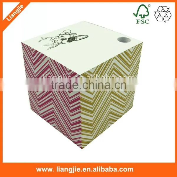 Custom Memo Paper Cube,pen Hole Memo Paper Cube,loose Paper Cube photo-2
