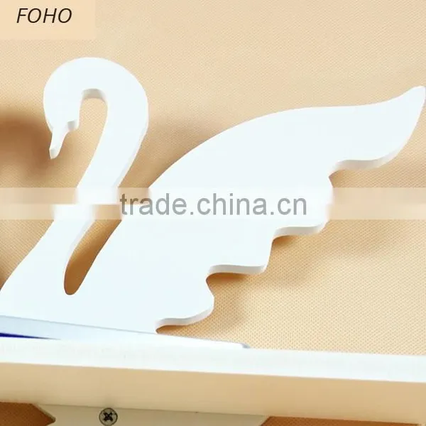 2015 Hot Sale Decorative Pure White WPC Carved Display Hollow Out Floating Shelf photo-2