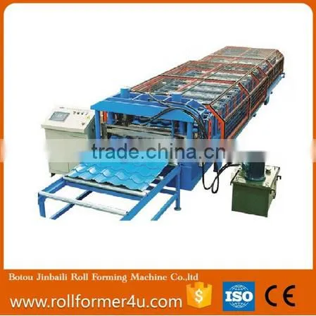 Professional Metal Hydraulic Machine Manufacturer Glaze Stee Tile Roll Forming Machine photo-3