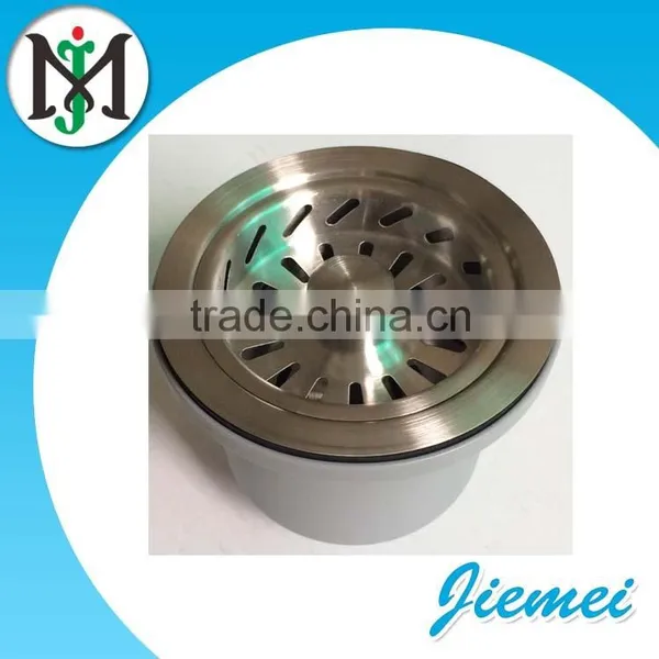 WD-SE01, 114 Strainer,Stainless Steel Kitchen Sink Drainer,satin Finished With PVC Nut. Sink Strainer