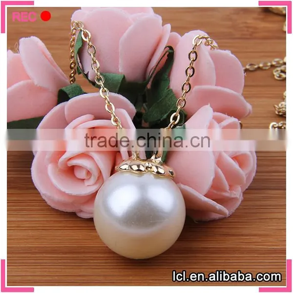 Chinese Freshwater Imitation Pearl Necklace, Imitation Pearl Chain Necklace Designs Bridal