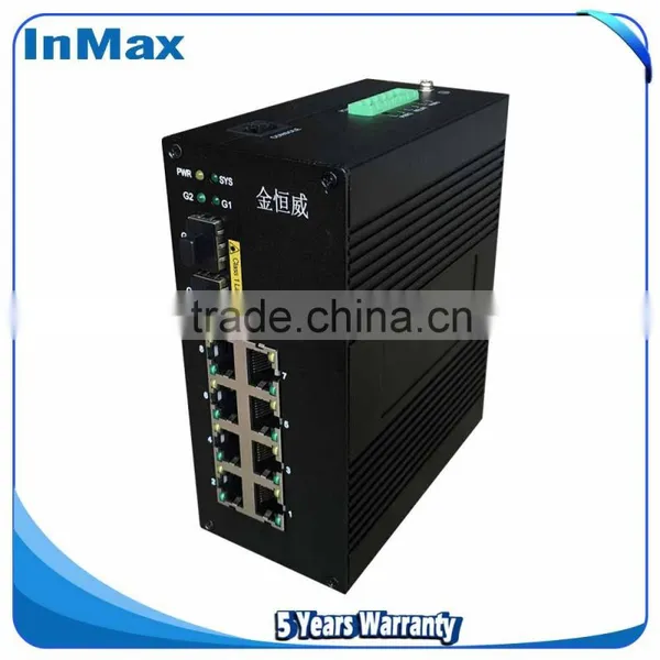 Highway 2x1000M FX(SFP Slot) to 8x10/100MBase TX Gigabit Ethernet Optical Fiber Switch I610A photo-3