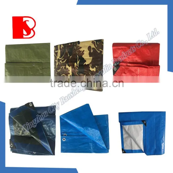 China Supplier Outdoor Use Damp Proof Eyelet PE Tarpaulin photo-5