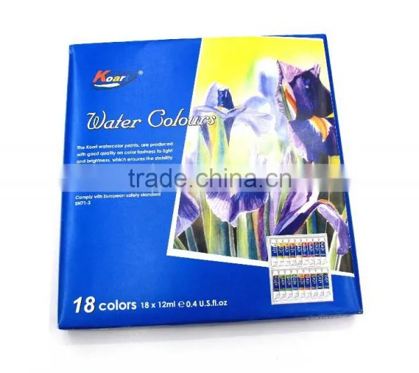 18 Color Watercolor Paint Set 12ml photo-4