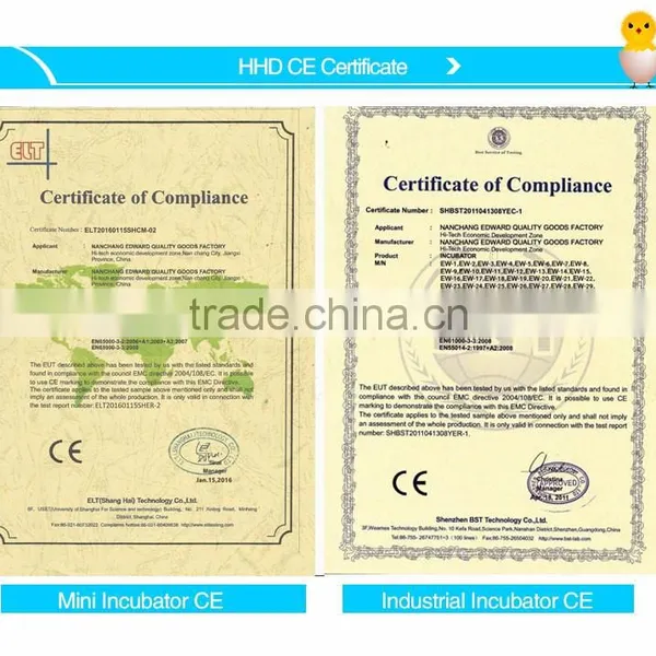 HHD Cheap CE Marked Full Automatic Egg Incubator for Sale in China EW-48 for Sale photo-5
