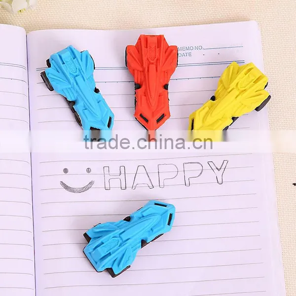 School Office Supply Reward 4x Simulated Cartoon Car Eraser photo-5