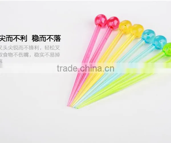 Reusable Plastic Food Fruit Dessert Cupcake Picks Set photo-5