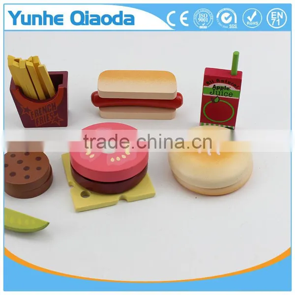 Fun Durable Wooden Food Set for Years of Play Wooden Lunch Set Solid Wood Version photo-5