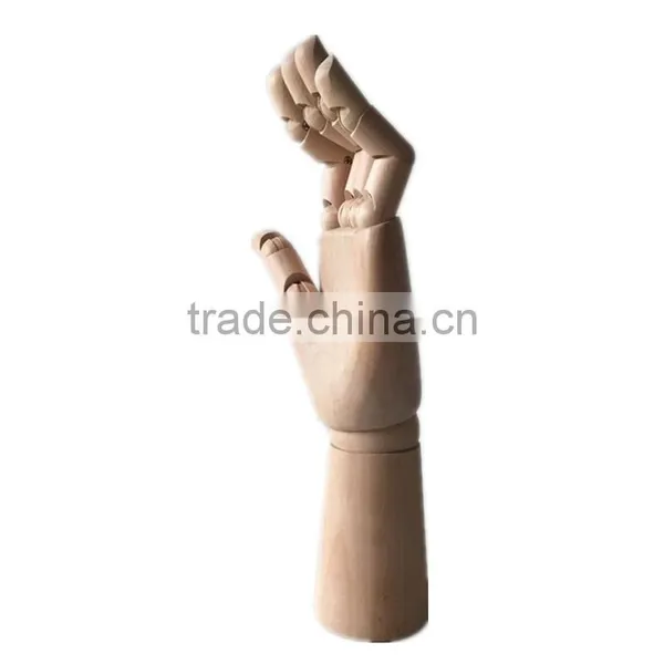Lotus Wood Hand Adjustable Wooden Hand Mannequin Dispaly Jewelry Mannequin photo-5