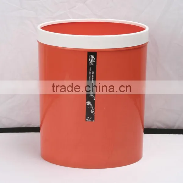 Plastic Double Color Big Semi-Round Trash Can Dustbin 12L photo-5