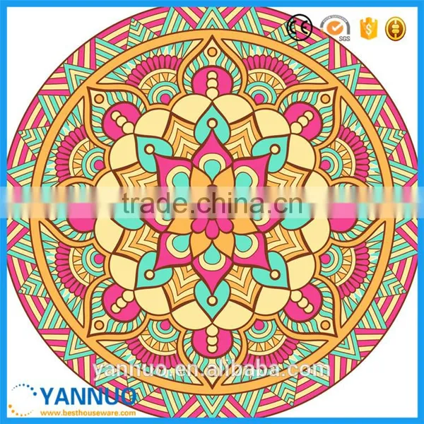 Large Round Donut Beach Towel Cotton Print For Stand by Custom photo-5