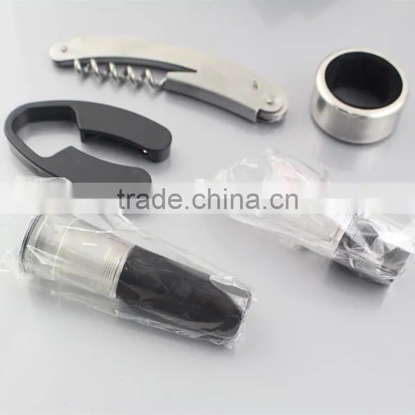 Gift Set Kit of 5 Pieces Corkscrew Pourer Wine Opener Set Wine Accessories photo-3