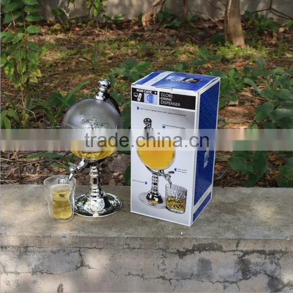 Factory Price Pour Wine Device of Tellurion Shape, Globe Pouring Appararus Wine Rack Water Dispenser Beverage Machine photo-6