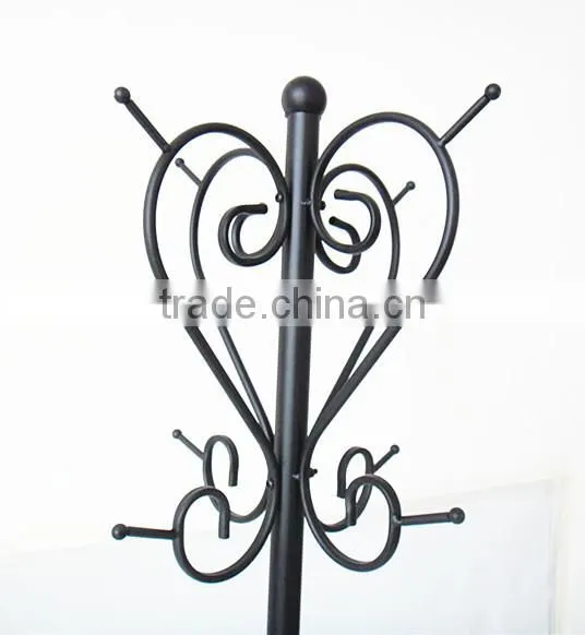 RH-4737 Multifunctional Metal Standing Coat Rack With Umbrella Holder Hat Clothes Coat Rack photo-5