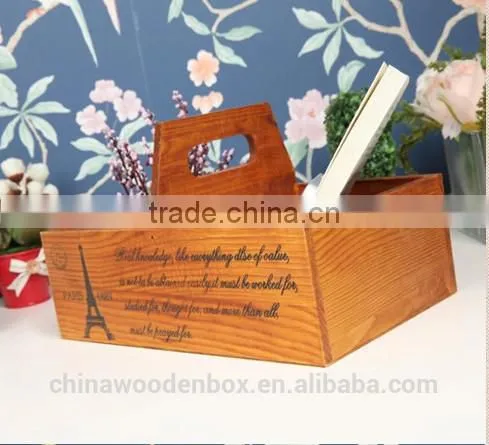 Hot Sell Refined Mini Wooden Storage Bins Custom photo-3