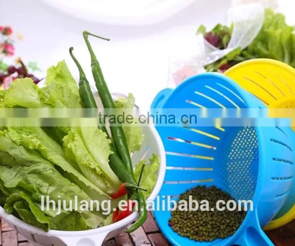 New Design Plastic Vegetable Strainer/Kitchen Plastic Strainer With Handle/plastic Colander With Handle photo-2