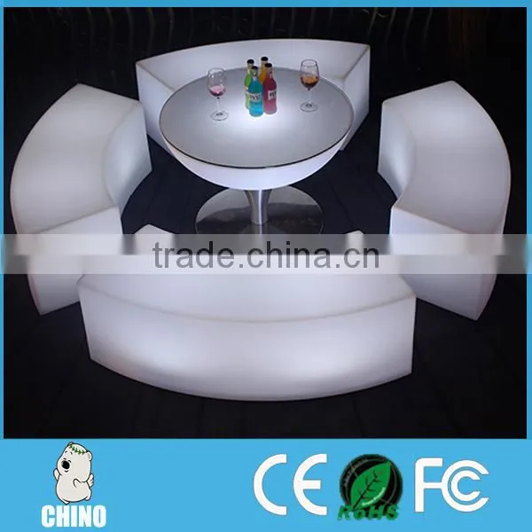 Polyethylene Plastic Furniture Outdoor Furniture Portable LED Chair Stool photo-2