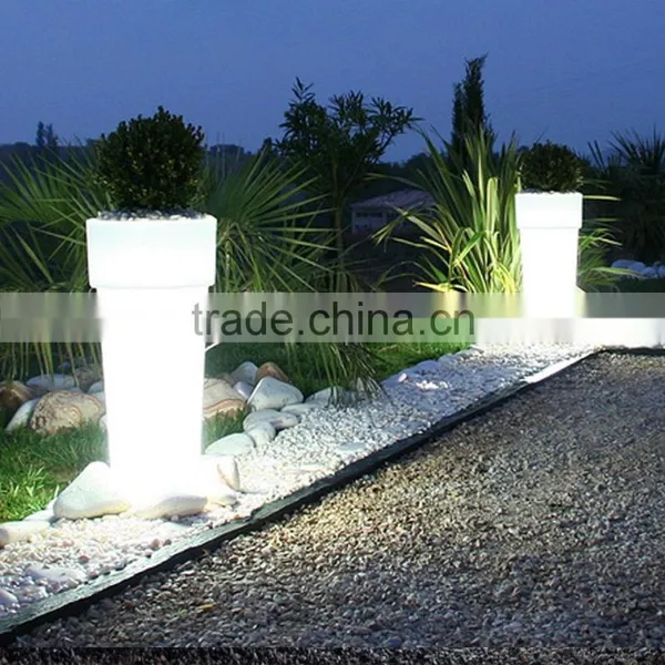 Wireless Rechargeable Color Changing Round LED Flower Pot With Lighting System photo-4