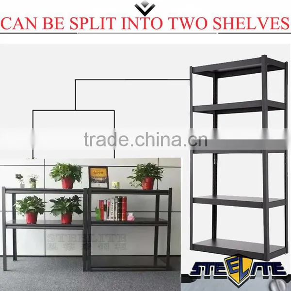 China Supply Metal Storage Rack Steel Display Rack 5 Layer Bananer Black Metal Rack photo-3