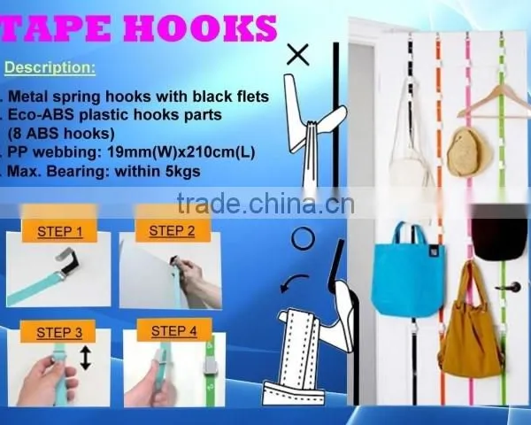 Over The Door Wall Mount Metal Sliding Hook For Promotion Gift photo-2